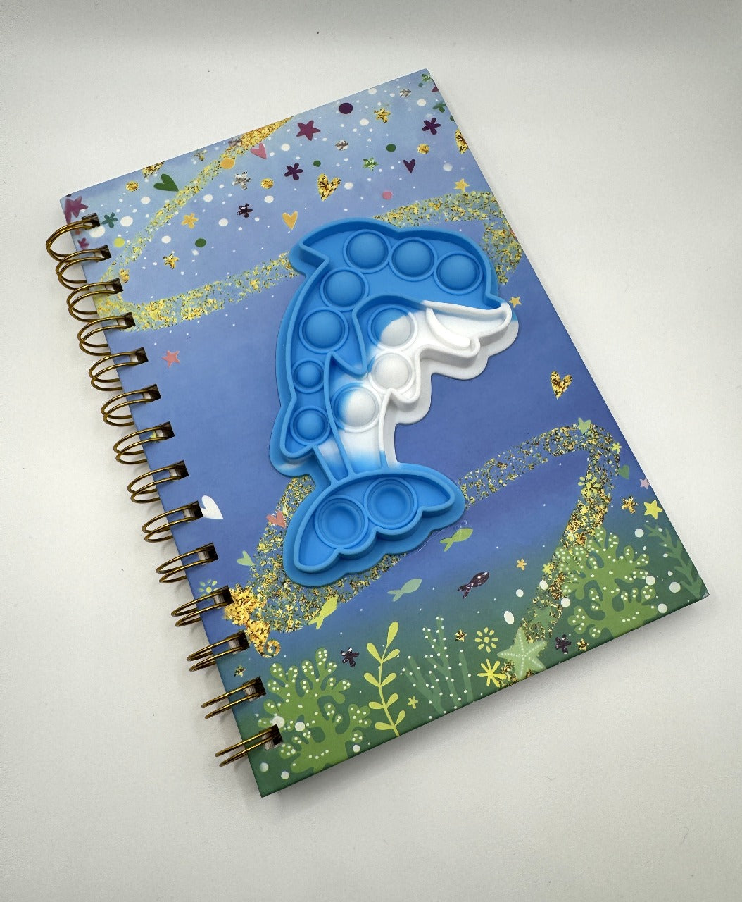 Pop-It Silicon A5 Spiral Notebook with 80 Sheets