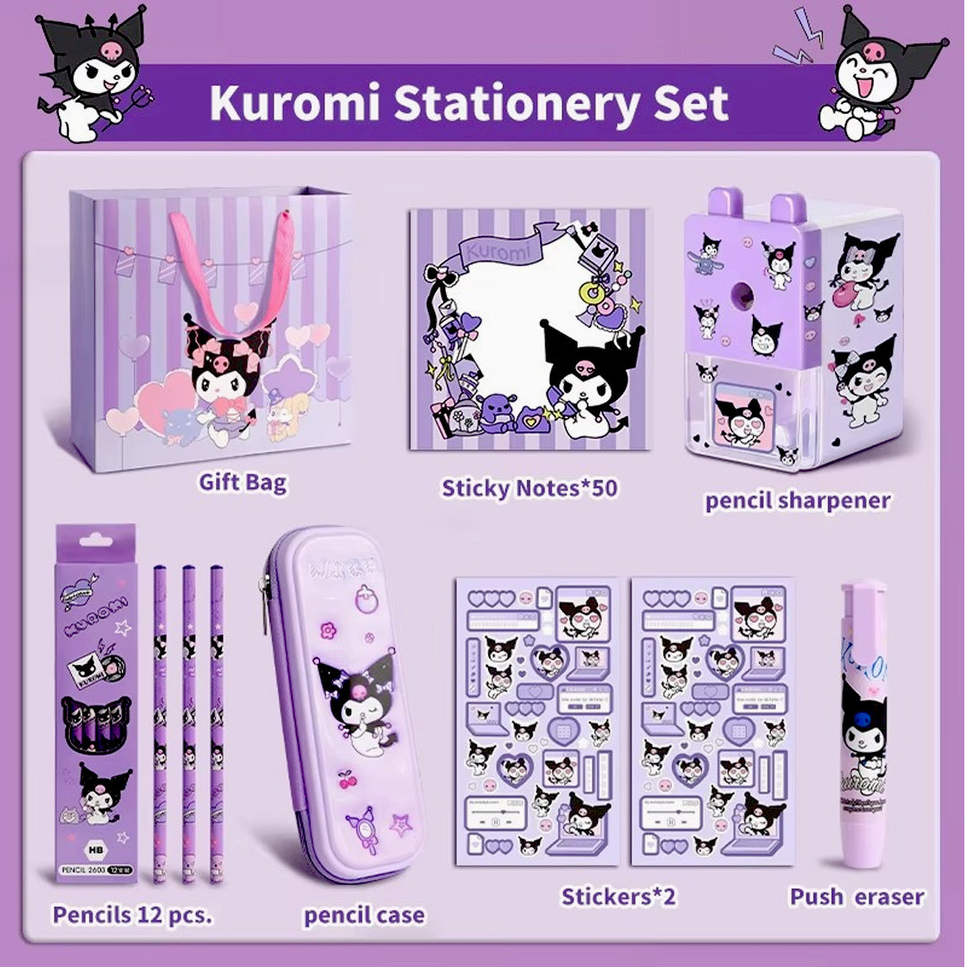 Kawaii Kids Stationery Set - Gift Box