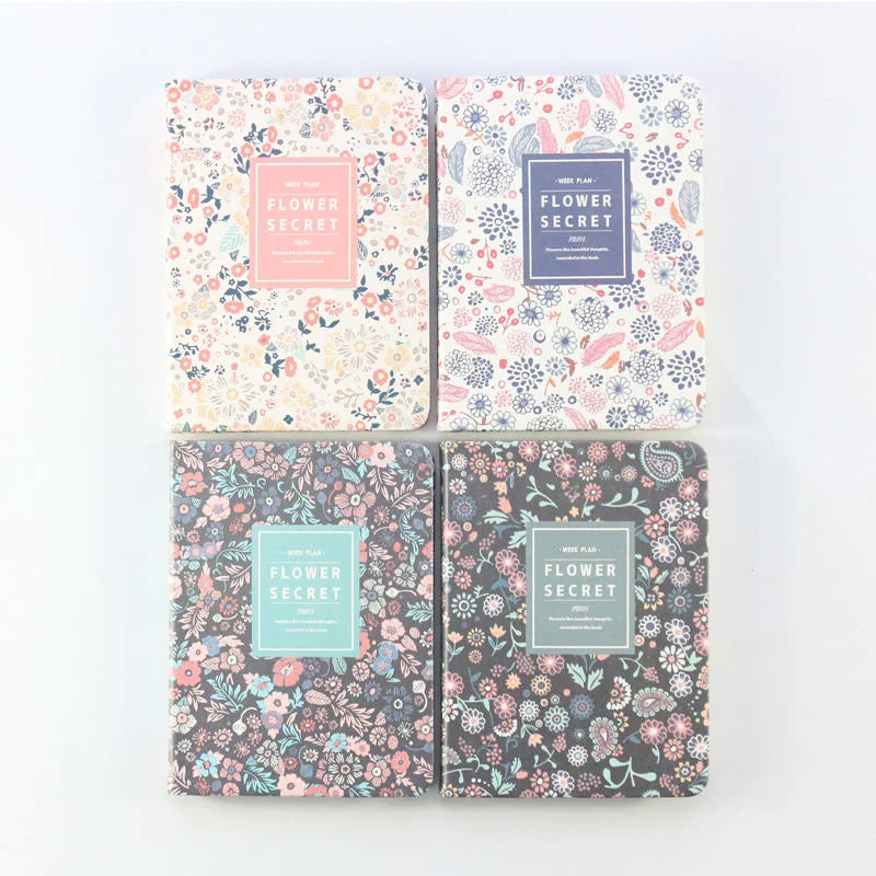 Floral A6 Hardcover Planner Notebook
