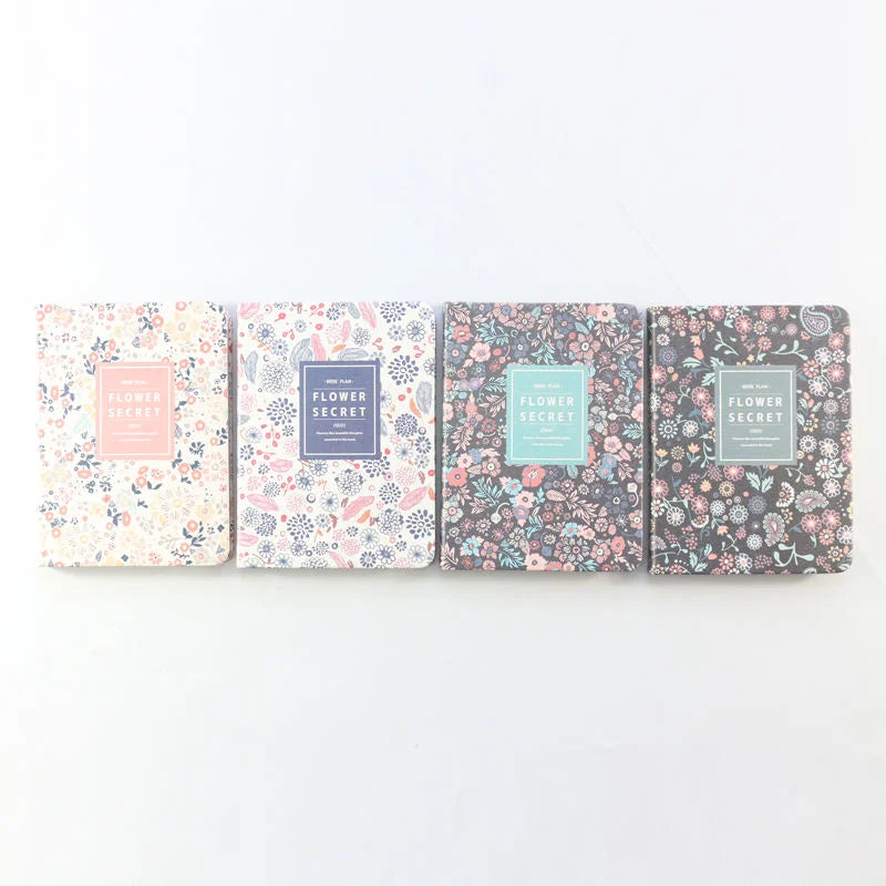 Floral A6 Hardcover Planner Notebook