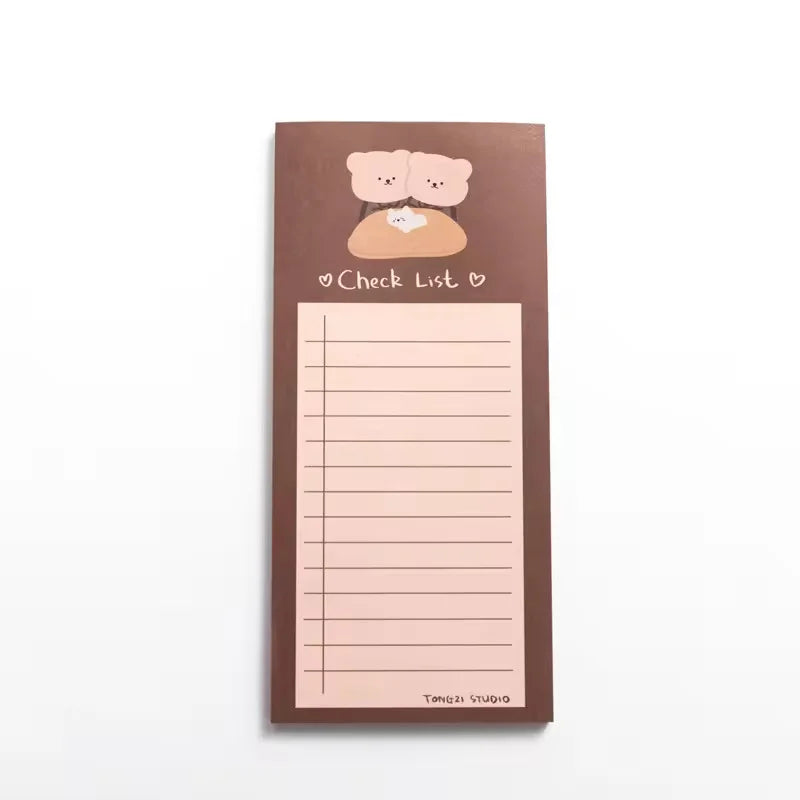 Cute Bear Sticky Memo Pad
