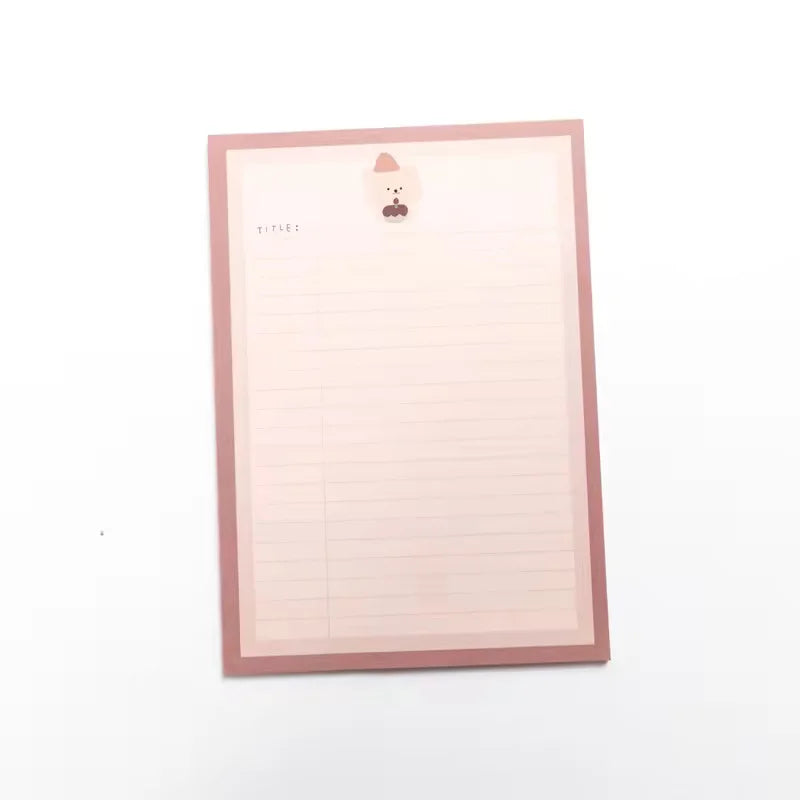 Cute Bear Sticky Memo Pad