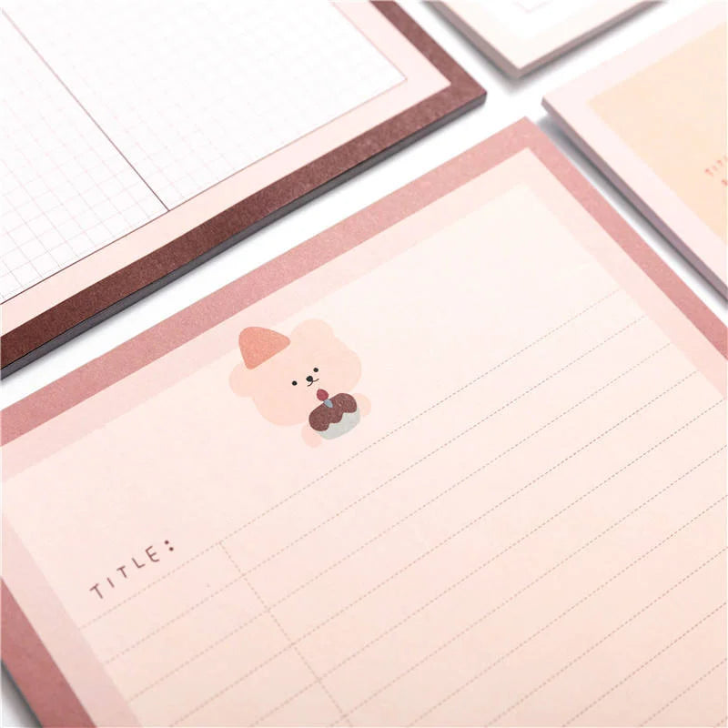 Cute Bear Sticky Memo Pad