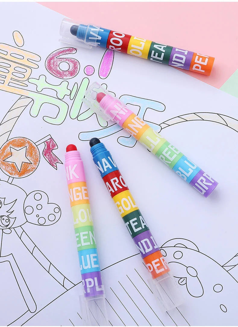 Spliceable Vintage Colour Solid Highlighter Set