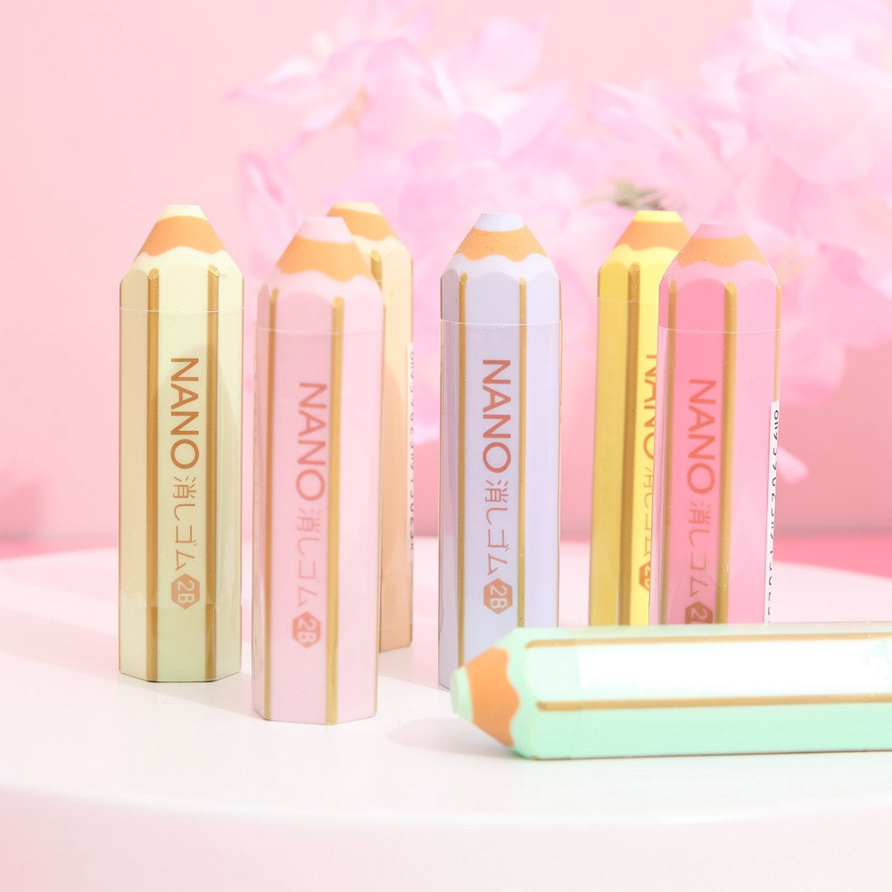 Kawaii Pencil-Shaped Eraser