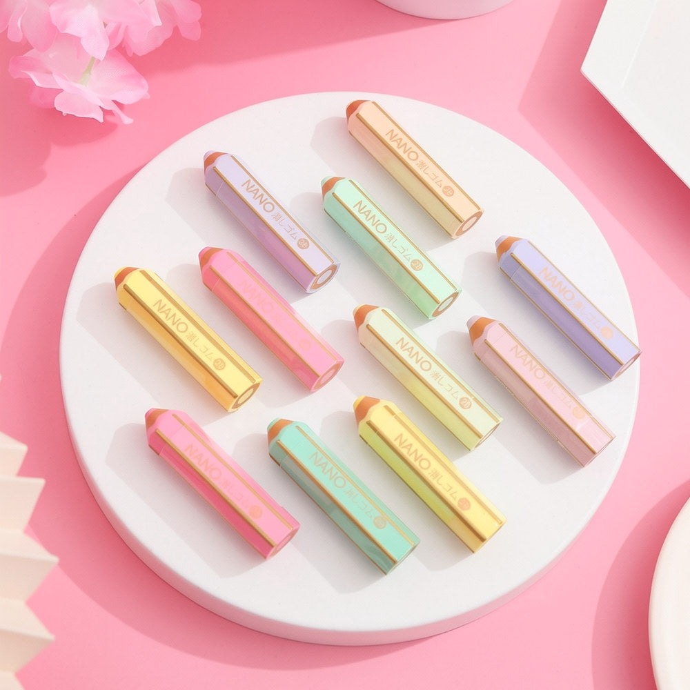 Kawaii Pencil-Shaped Eraser