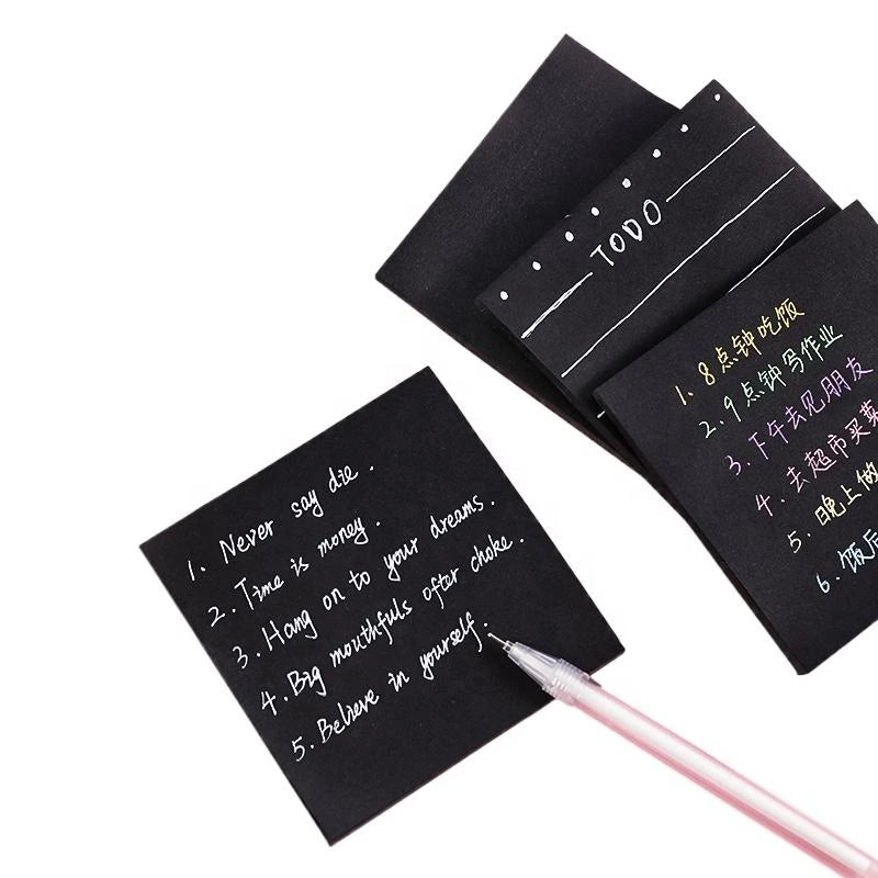 Black Sticky Notes