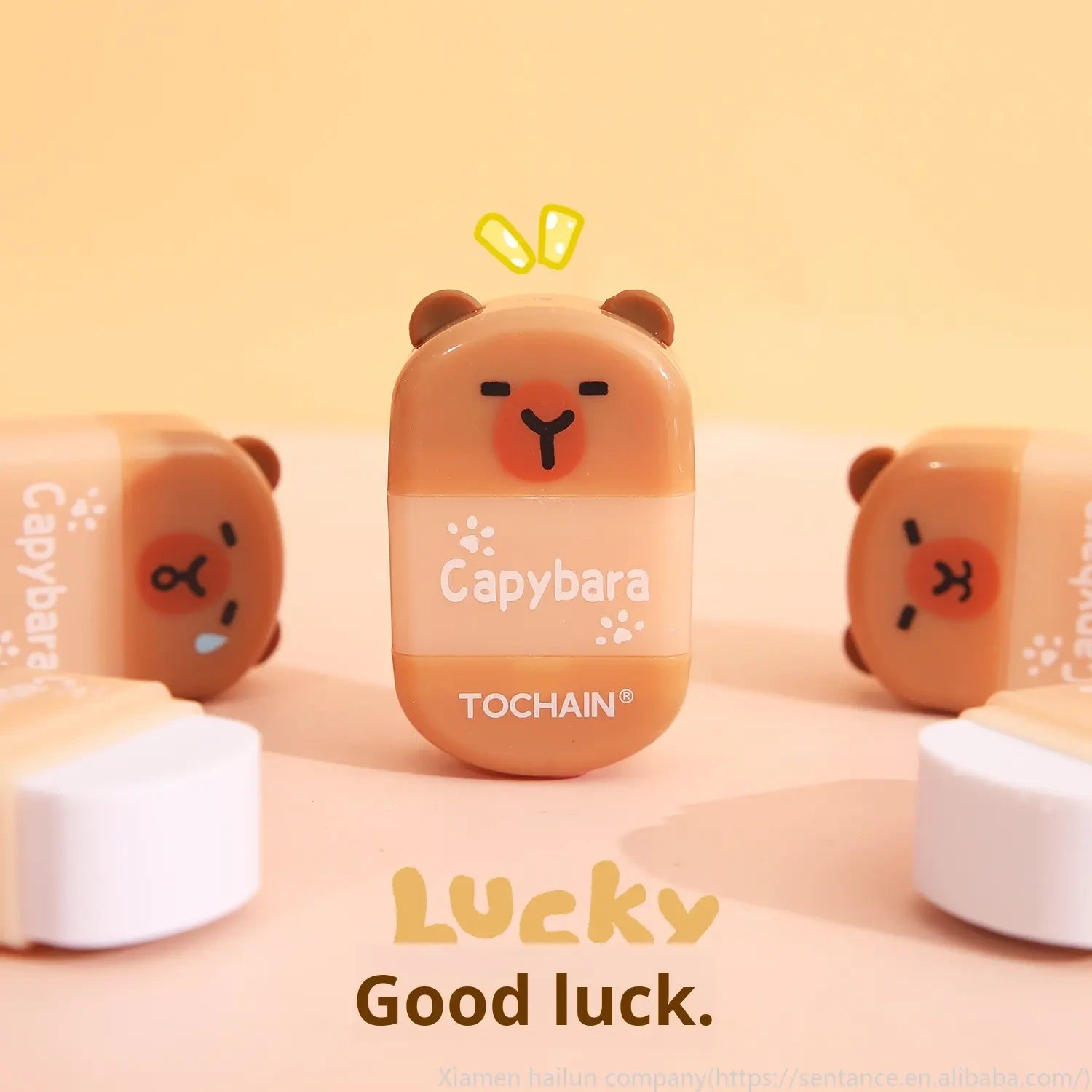 Cute Capybara 2-in-1 Pencil Sharpener with Eraser