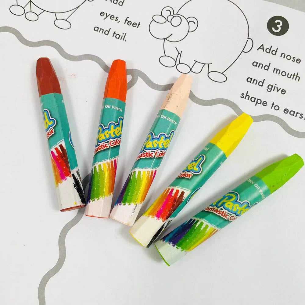 Fantastic Color Oil Pastels Crayons Set