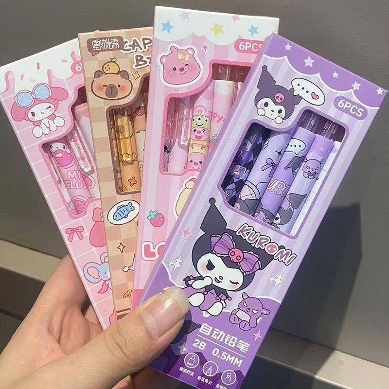 0.5mm Cute Cartoon Mechanical Pencil Set