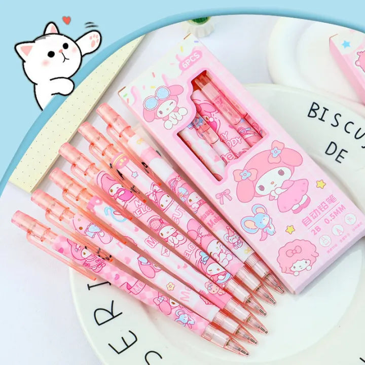 0.5mm Cute Cartoon Mechanical Pencil Set