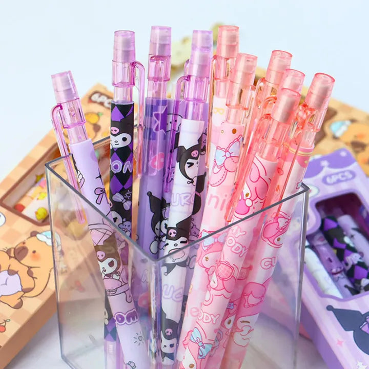 0.5mm Cute Cartoon Mechanical Pencil Set