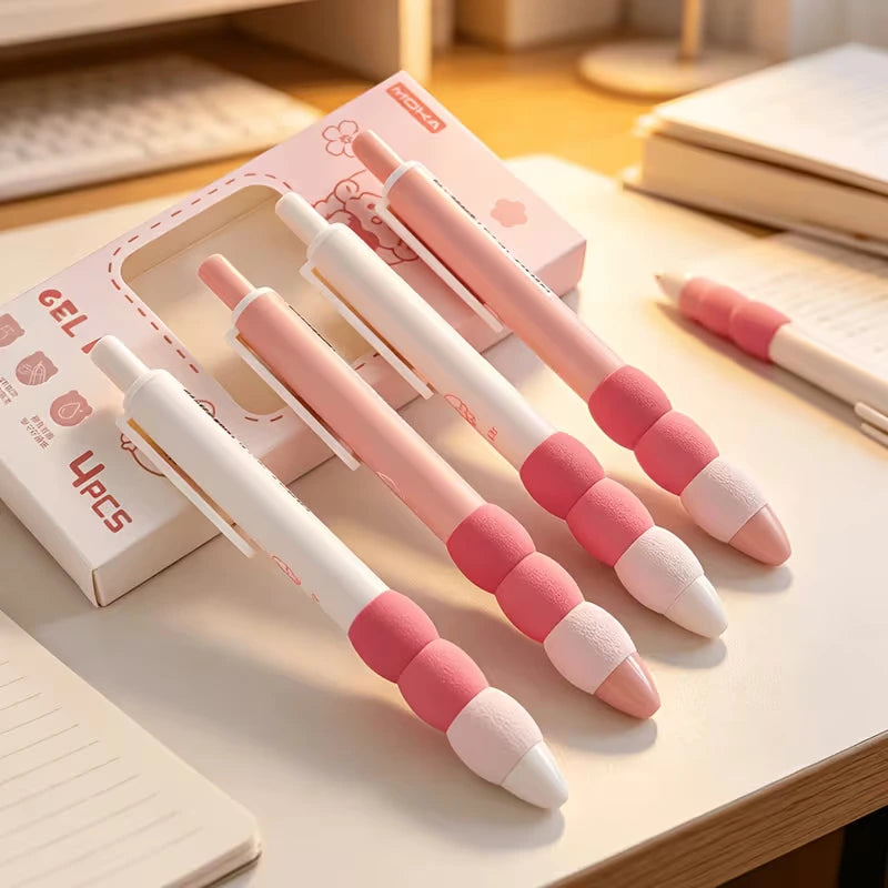 MOKA 4-Piece Kawaii Cartoon Gel Pen Set
