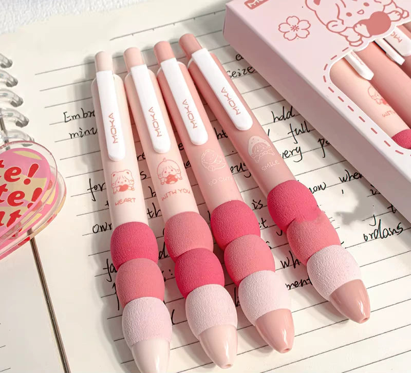 MOKA 4-Piece Kawaii Cartoon Gel Pen Set