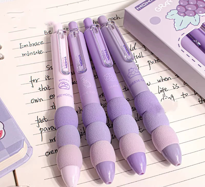 MOKA 4-Piece Kawaii Cartoon Gel Pen Set