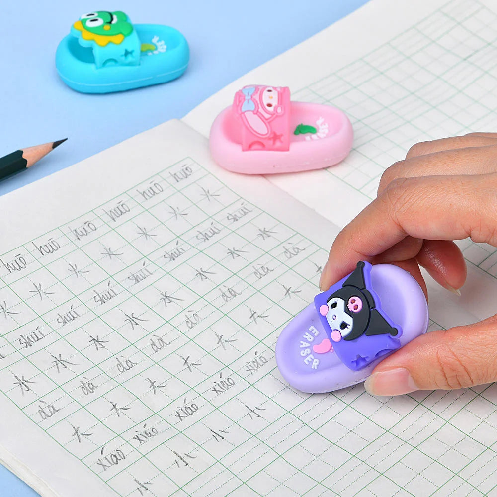 Cute Slipper-Shaped Mini Eraser