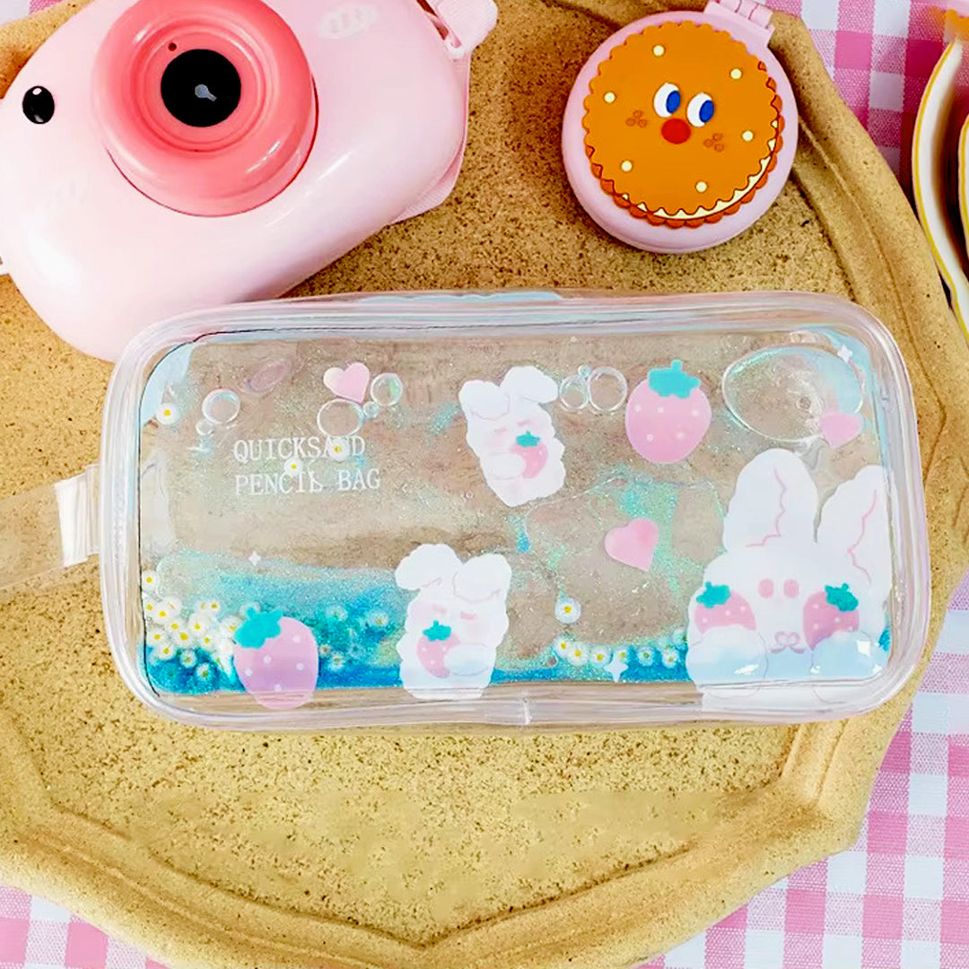 Colourful Clear Plastic Zipper Pouch