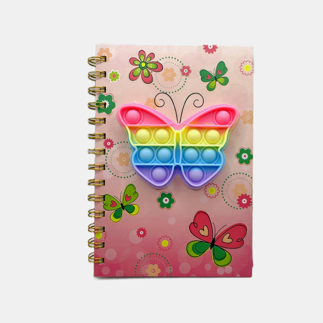 Pop-It Silicon A5 Spiral Notebook with 80 Sheets