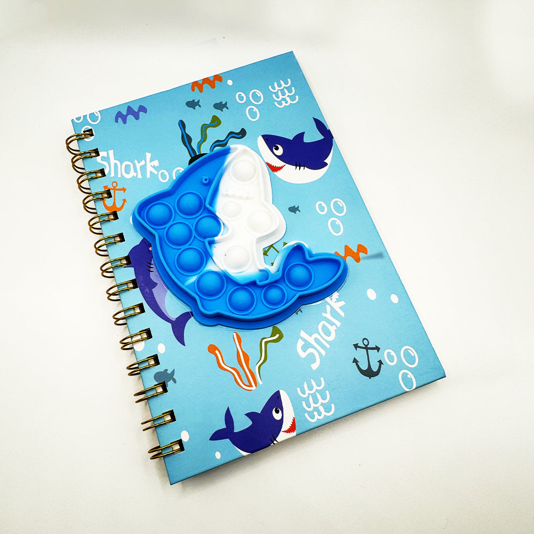 Pop-It Silicon A5 Spiral Notebook with 80 Sheets