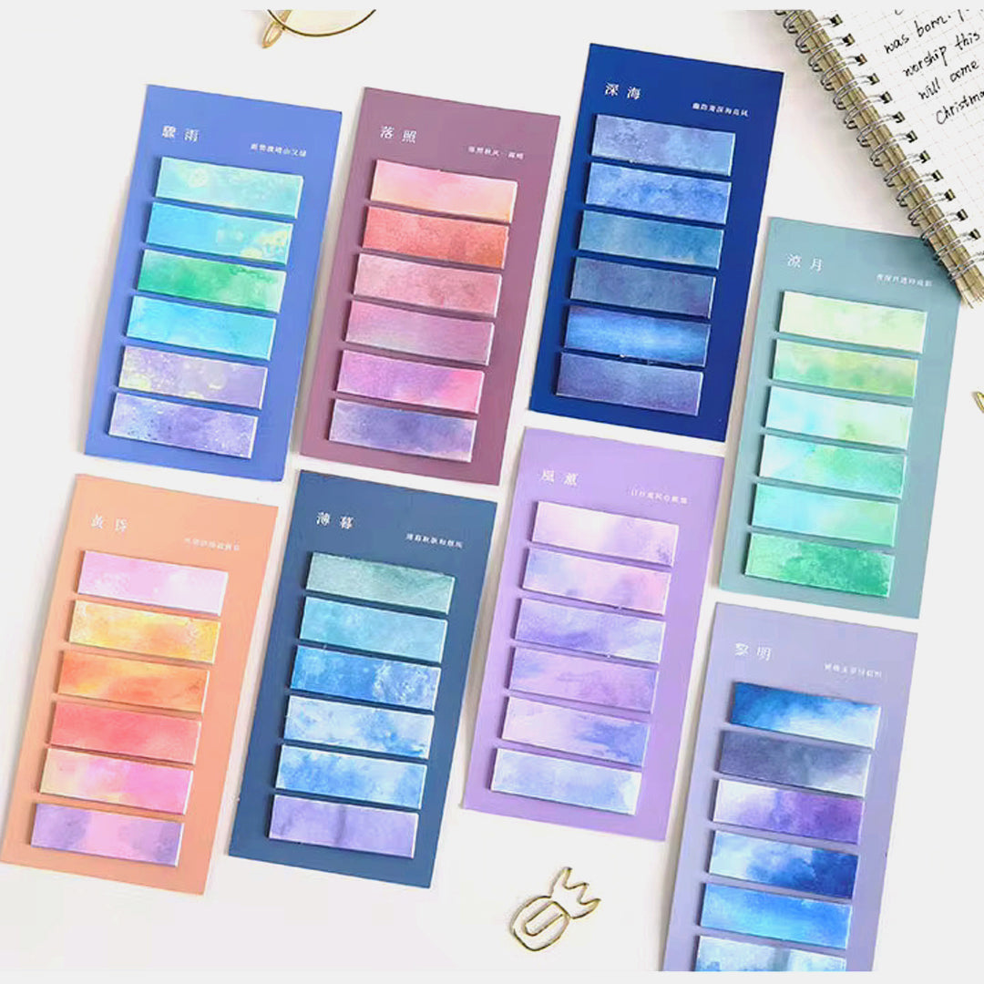 Gradient Color Sticky Notes - Index Labels, Page Marking Labels, Bookmarks