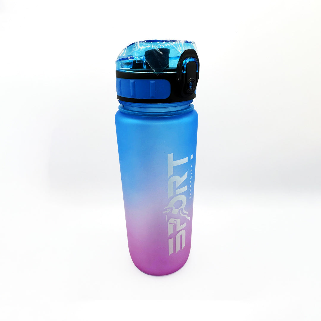 Sports Sandblasted Clamshell Locking Water Bottle