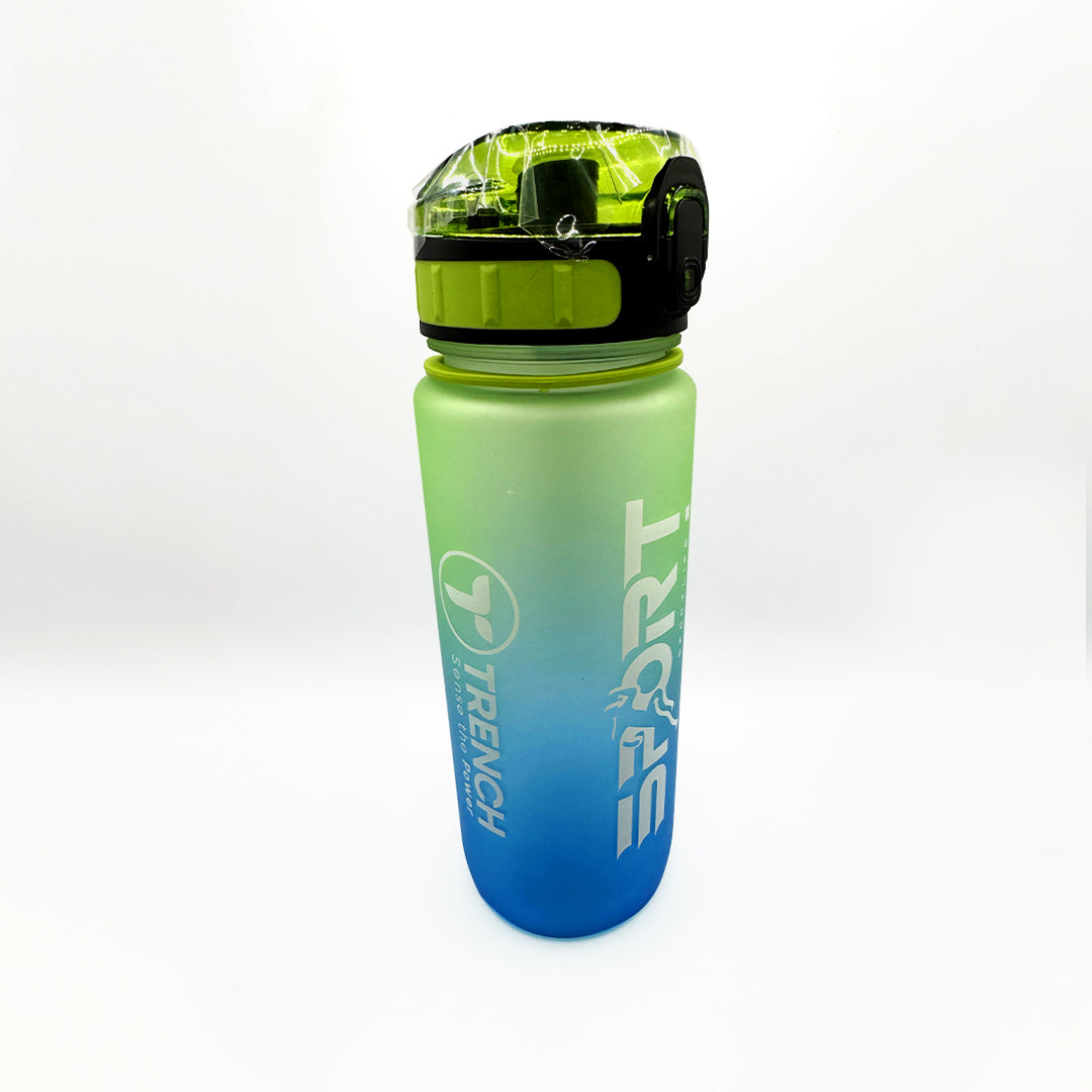 Sports Sandblasted Clamshell Locking Water Bottle