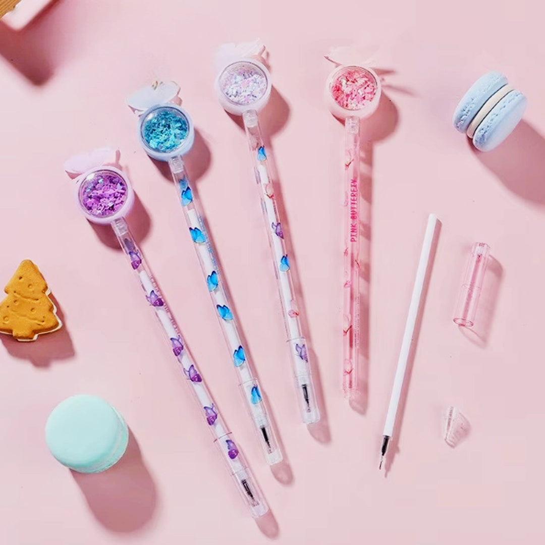 Butterfly Sequin Neutral Pen