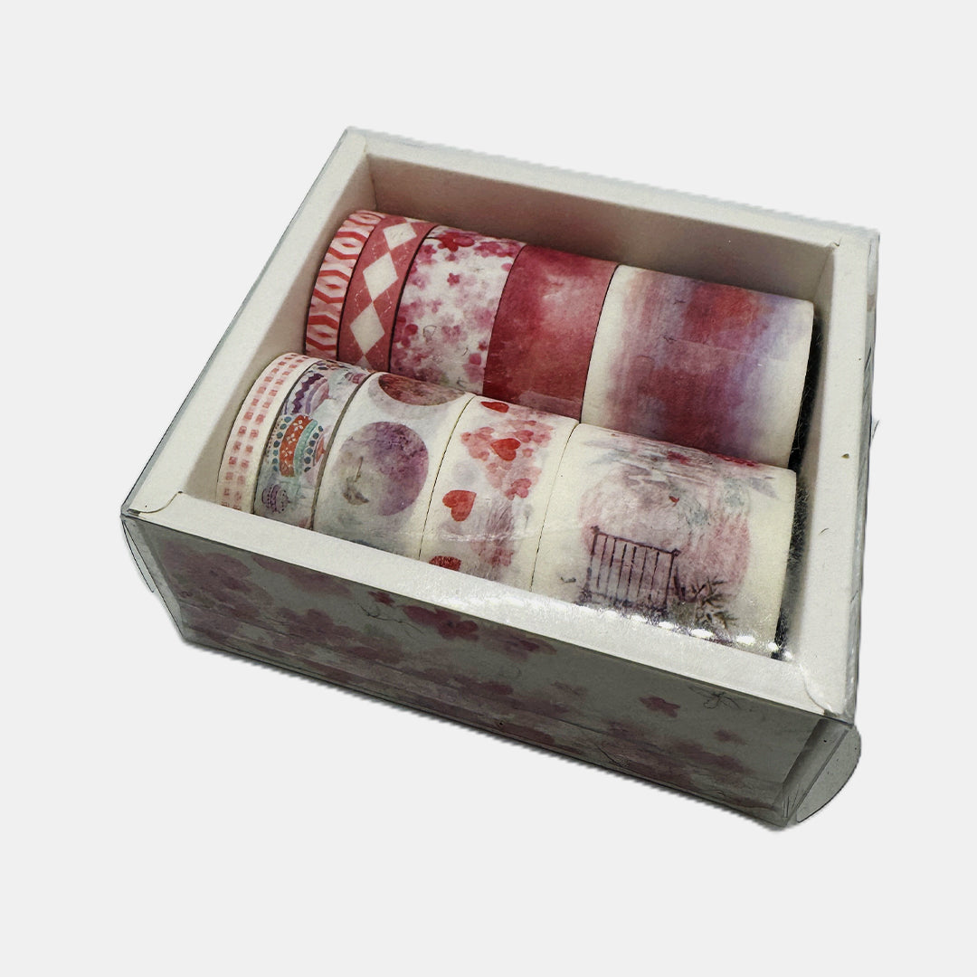 Washi Tape / Decorative Tape for Journals DIY Crafts Gift Wrapping - Set of 10 Pcs