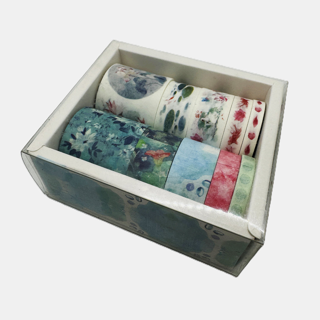 Washi Tape / Decorative Tape for Journals DIY Crafts Gift Wrapping - Set of 10 Pcs