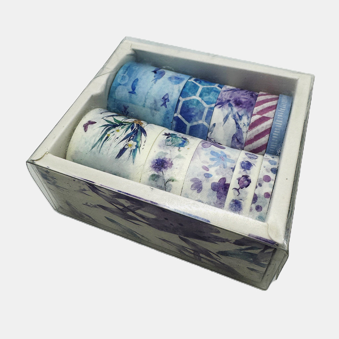 Washi Tape / Decorative Tape for Journals DIY Crafts Gift Wrapping - Set of 10 Pcs
