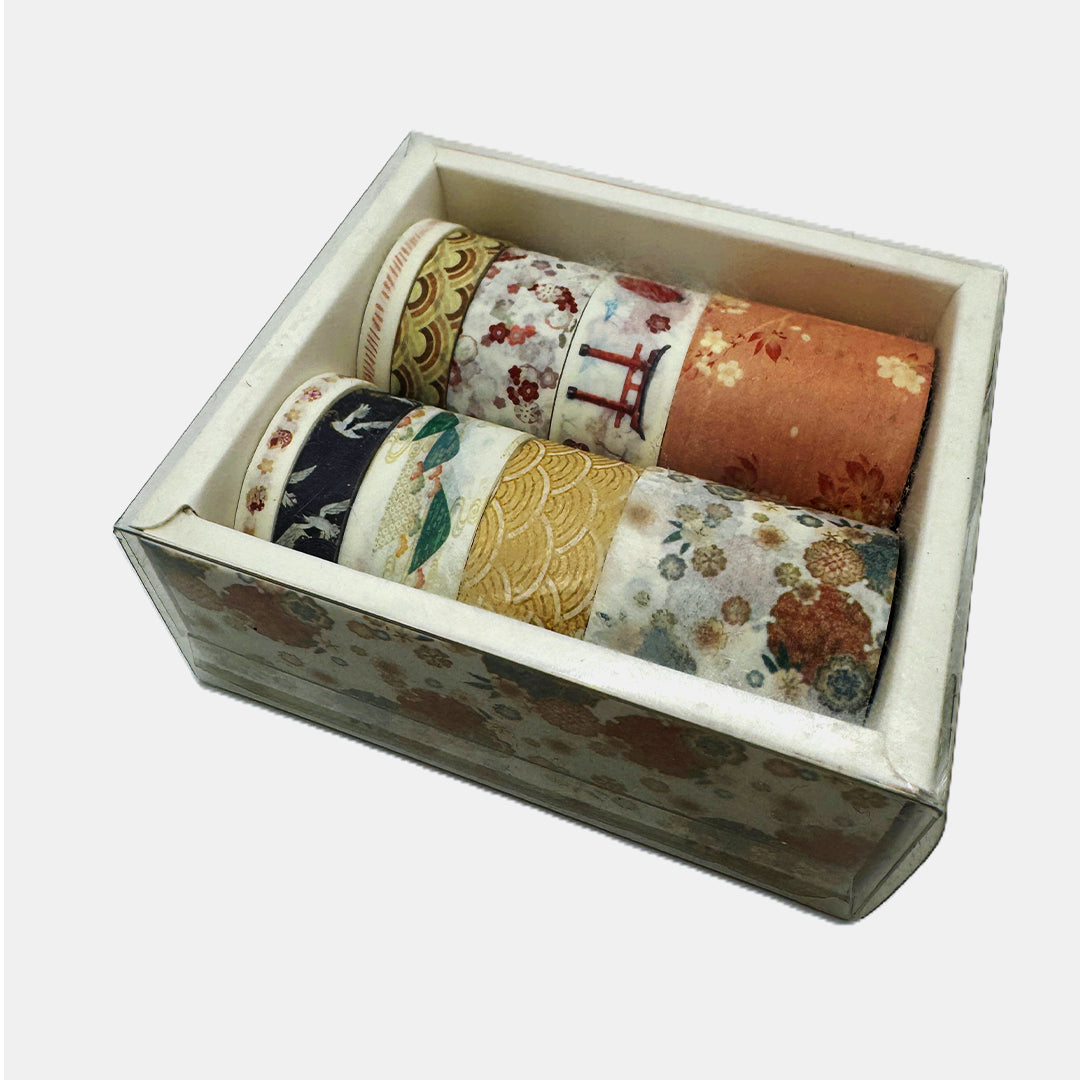 Washi Tape / Decorative Tape for Journals DIY Crafts Gift Wrapping - Set of 10 Pcs