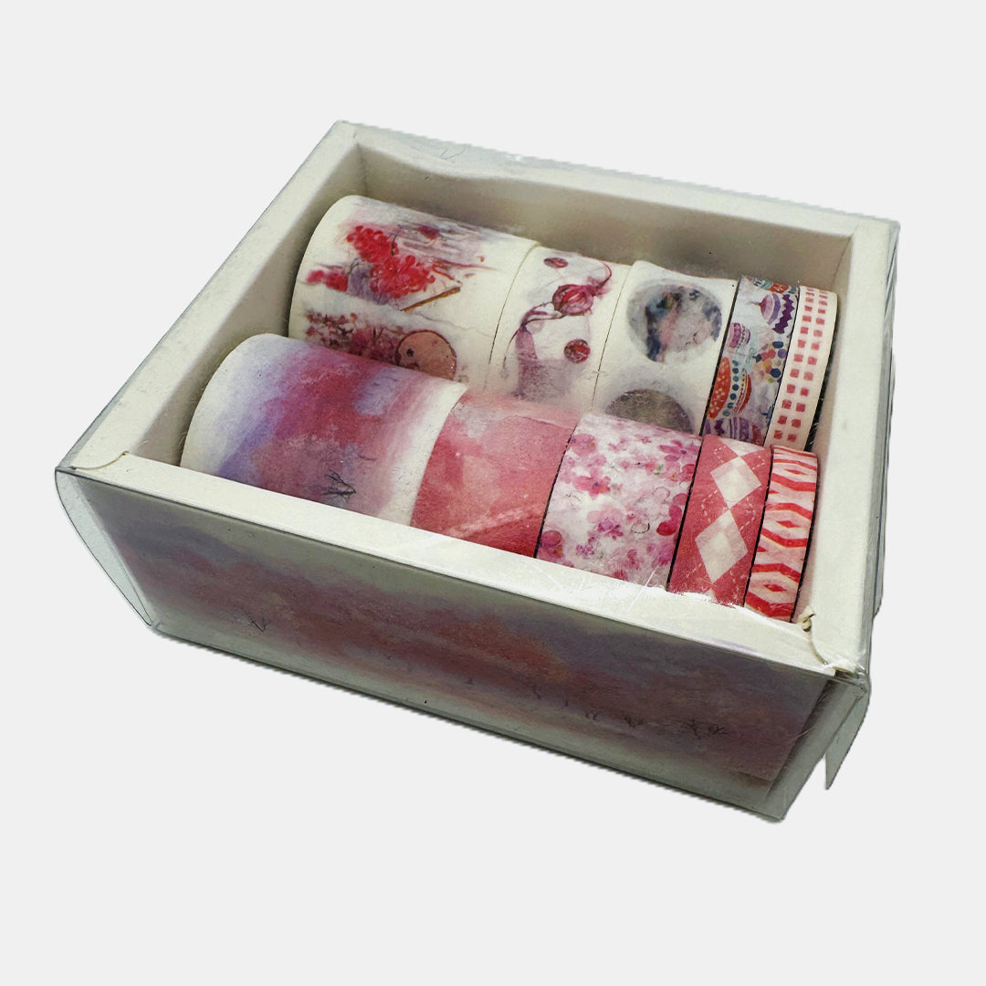 Washi Tape / Decorative Tape for Journals DIY Crafts Gift Wrapping - Set of 10 Pcs