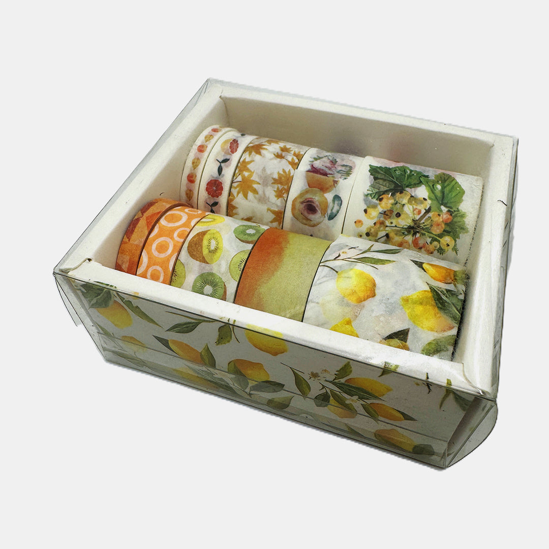 Washi Tape / Decorative Tape for Journals DIY Crafts Gift Wrapping - Set of 10 Pcs