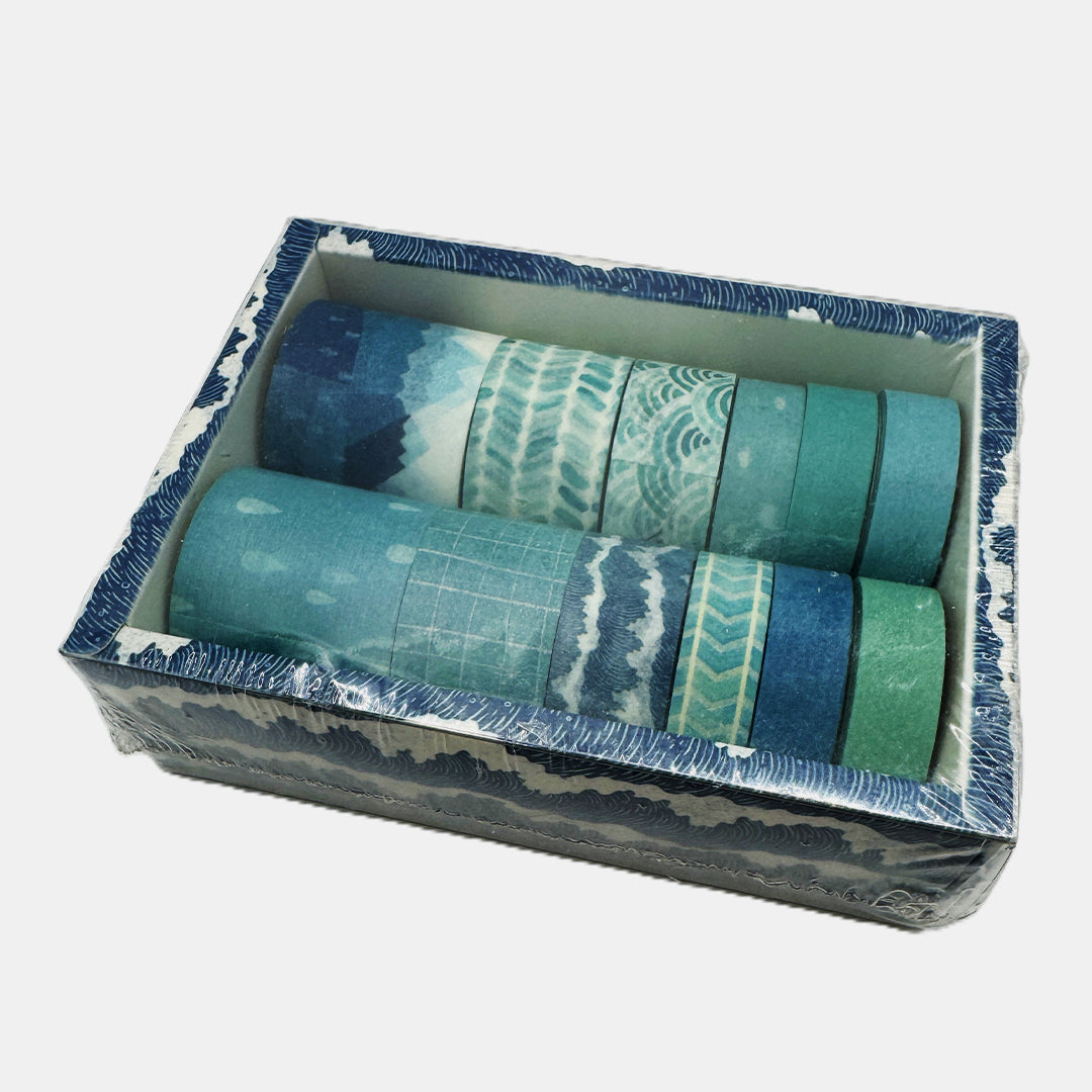 Japanese Vintage Oil Painting Design Coloured Tape Set of 12 Pcs