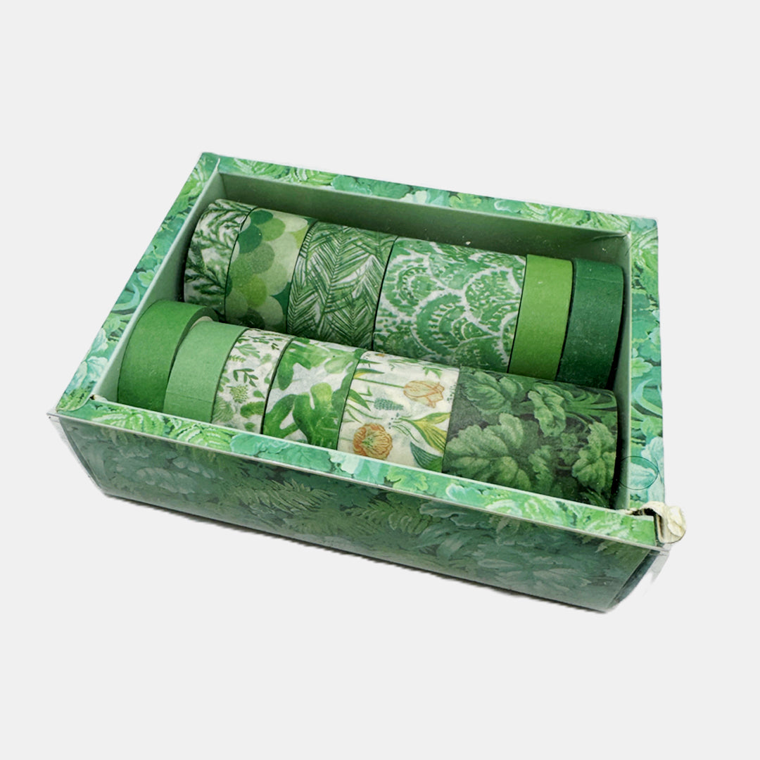 Japanese Vintage Oil Painting Design Coloured Tape Set of 12 Pcs