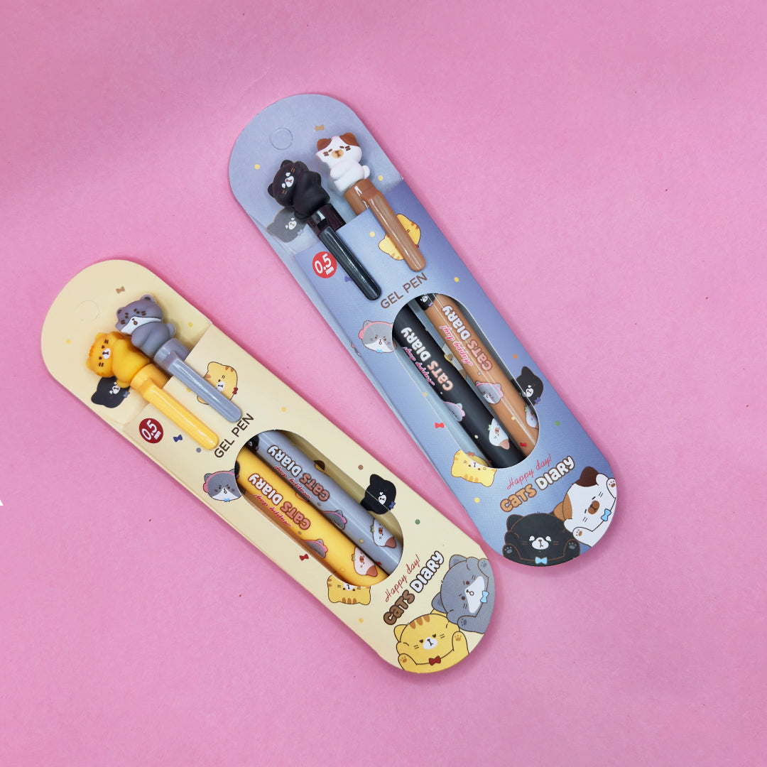 Cute Kawaii Cat Signature Pen 0.5mm Black Ink
