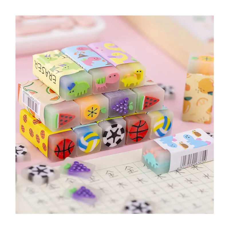 Fruit & Animal Assorted PVC Erasers