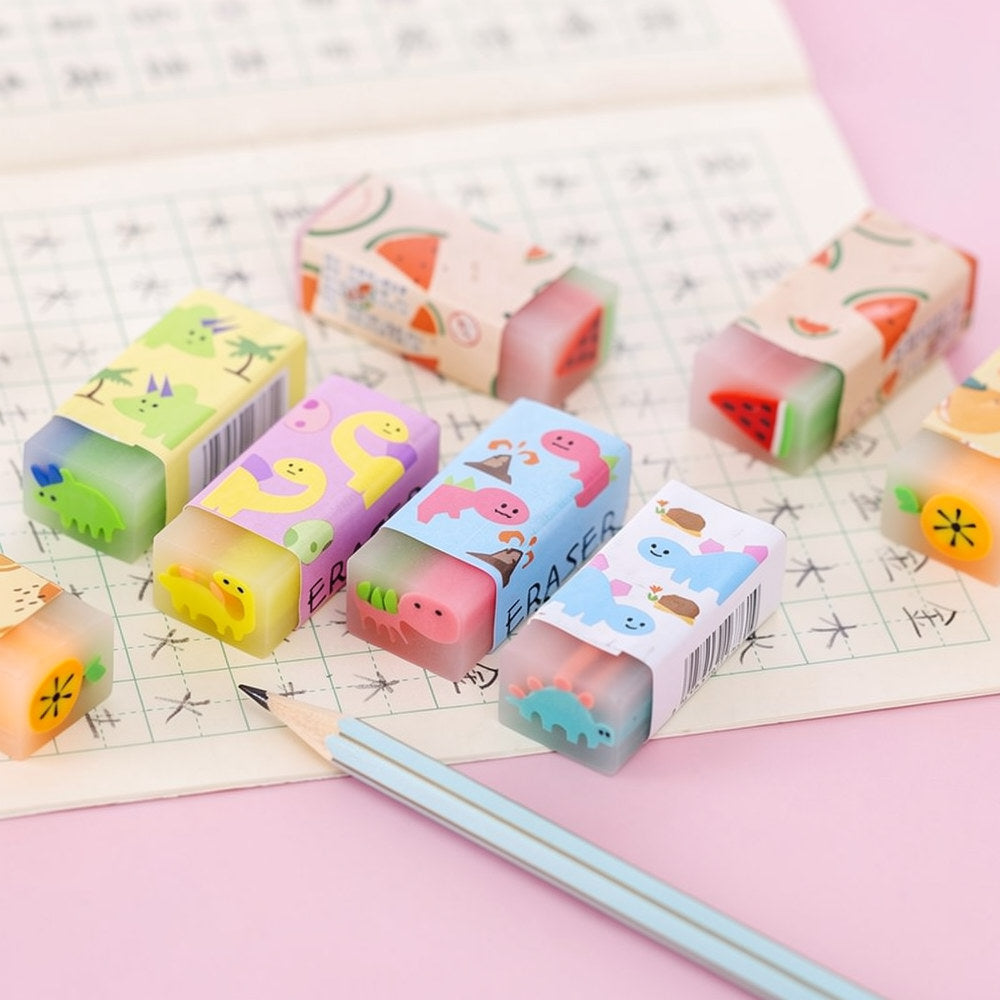 Fruit & Animal Assorted PVC Erasers