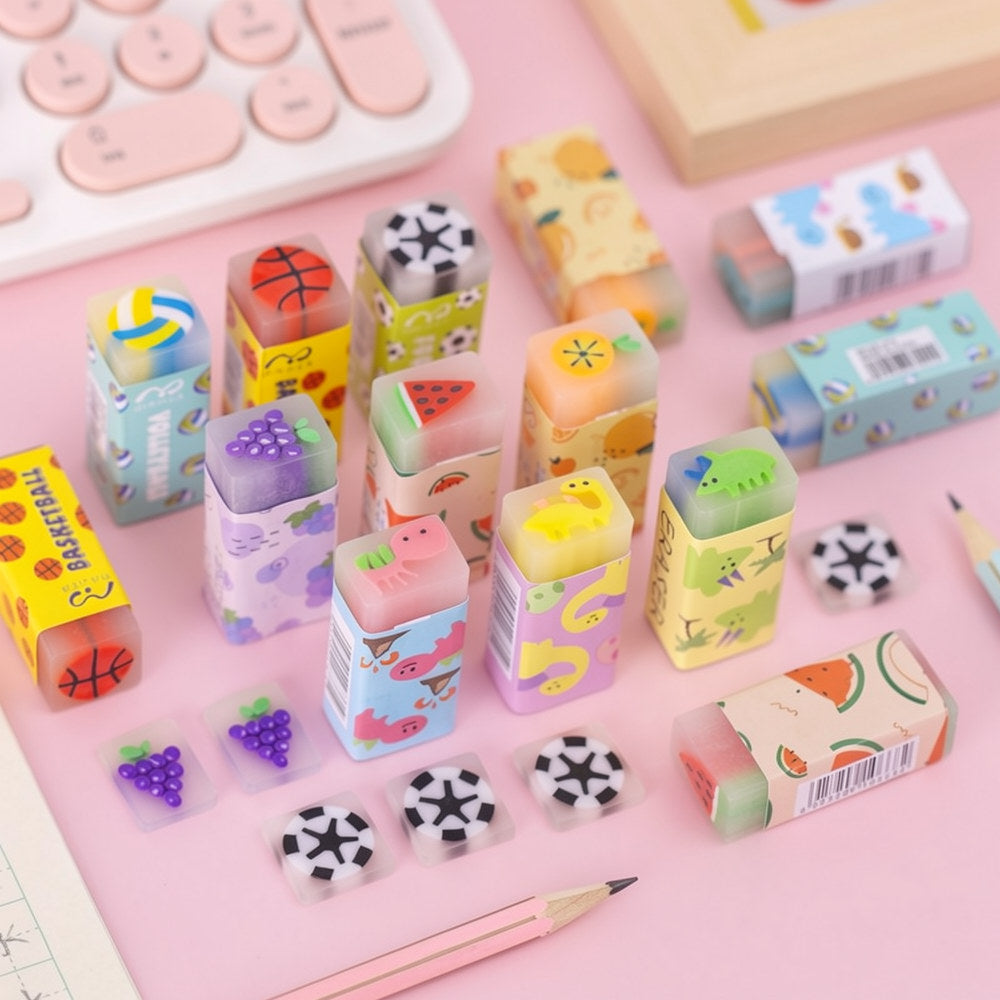 Fruit & Animal Assorted PVC Erasers