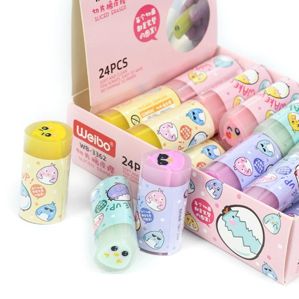 Weibo Cute Cartoon Sliced Pencil Eraser