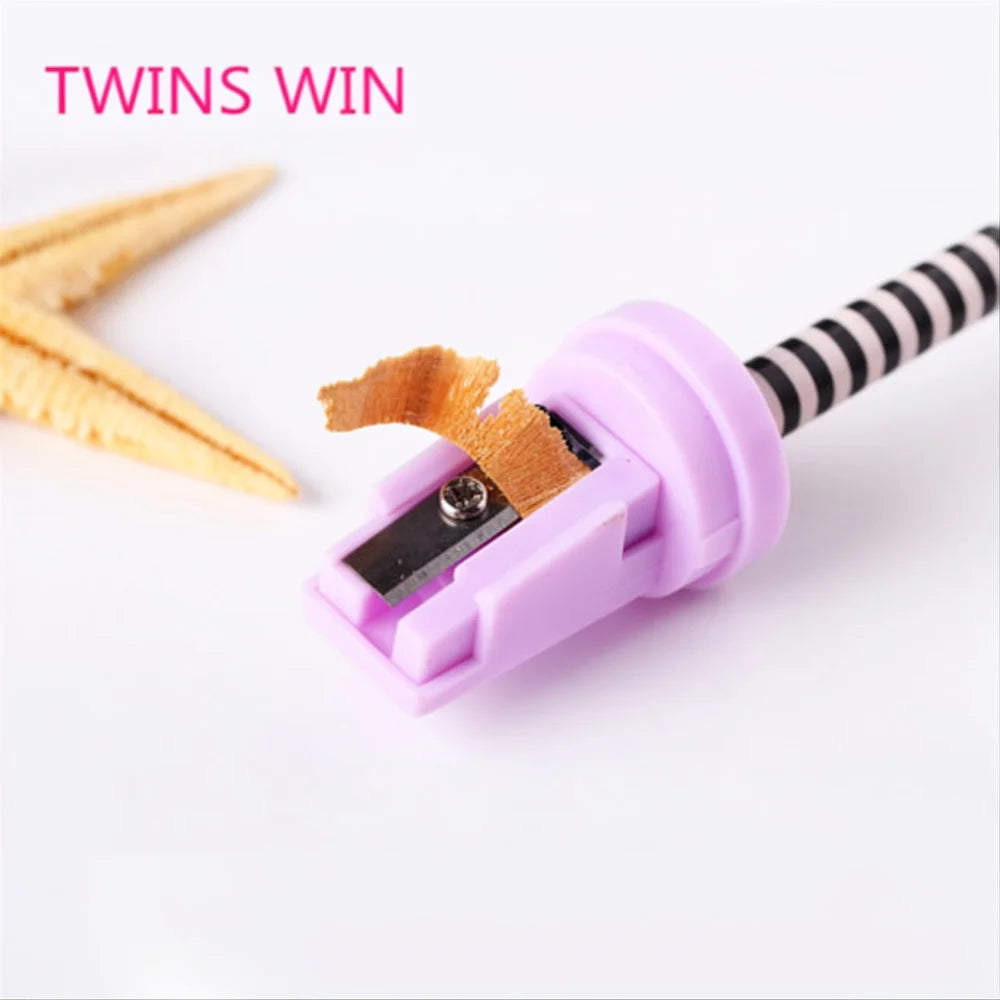 Multifunctional Pencil Sharpener with 3D Rubber Erasers
