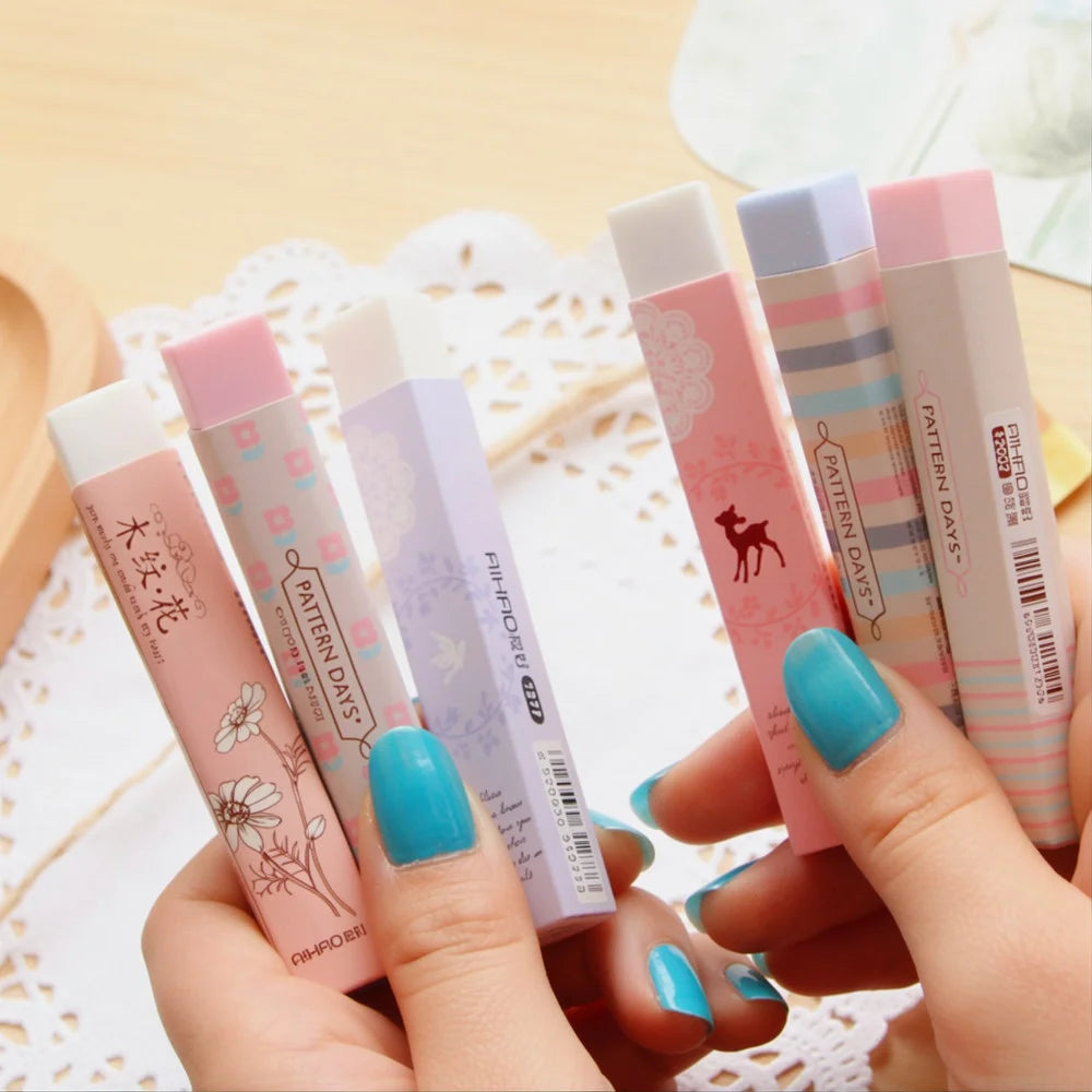 Squared Long-Shaped Pencil Eraser
