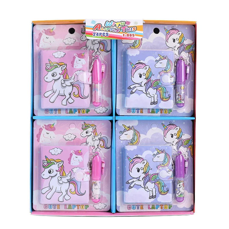 Cute Cartoon Mini Diary Notebook with Pen Set