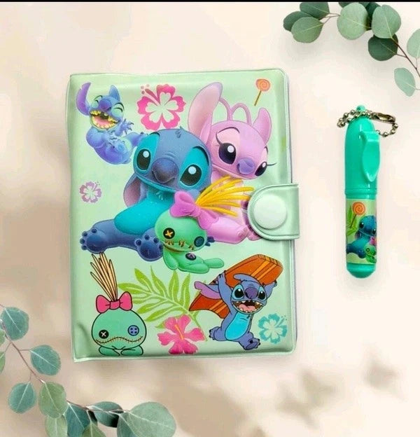 Cute Cartoon Mini Diary Notebook with Pen Set