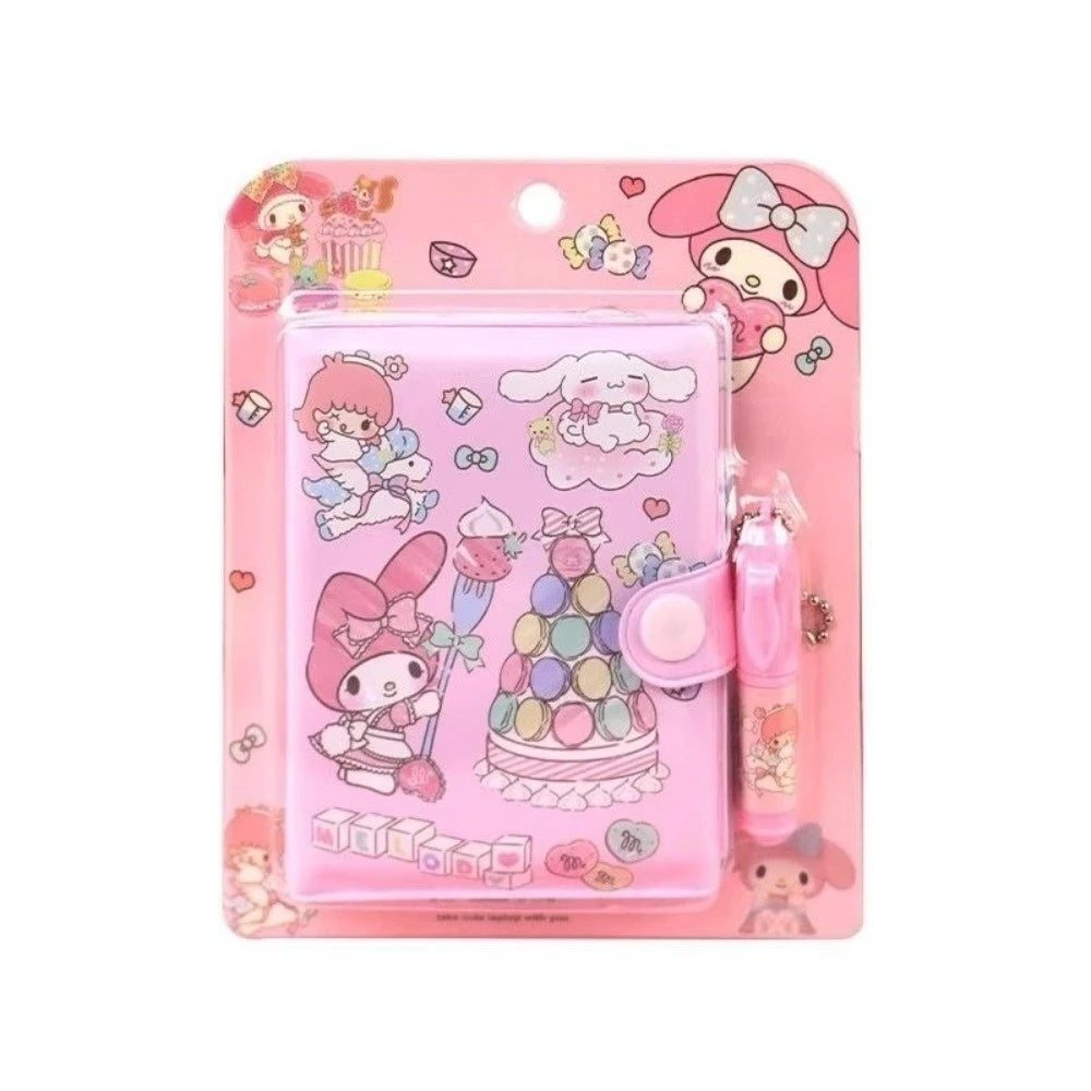 Cute Cartoon Mini Diary Notebook with Pen Set