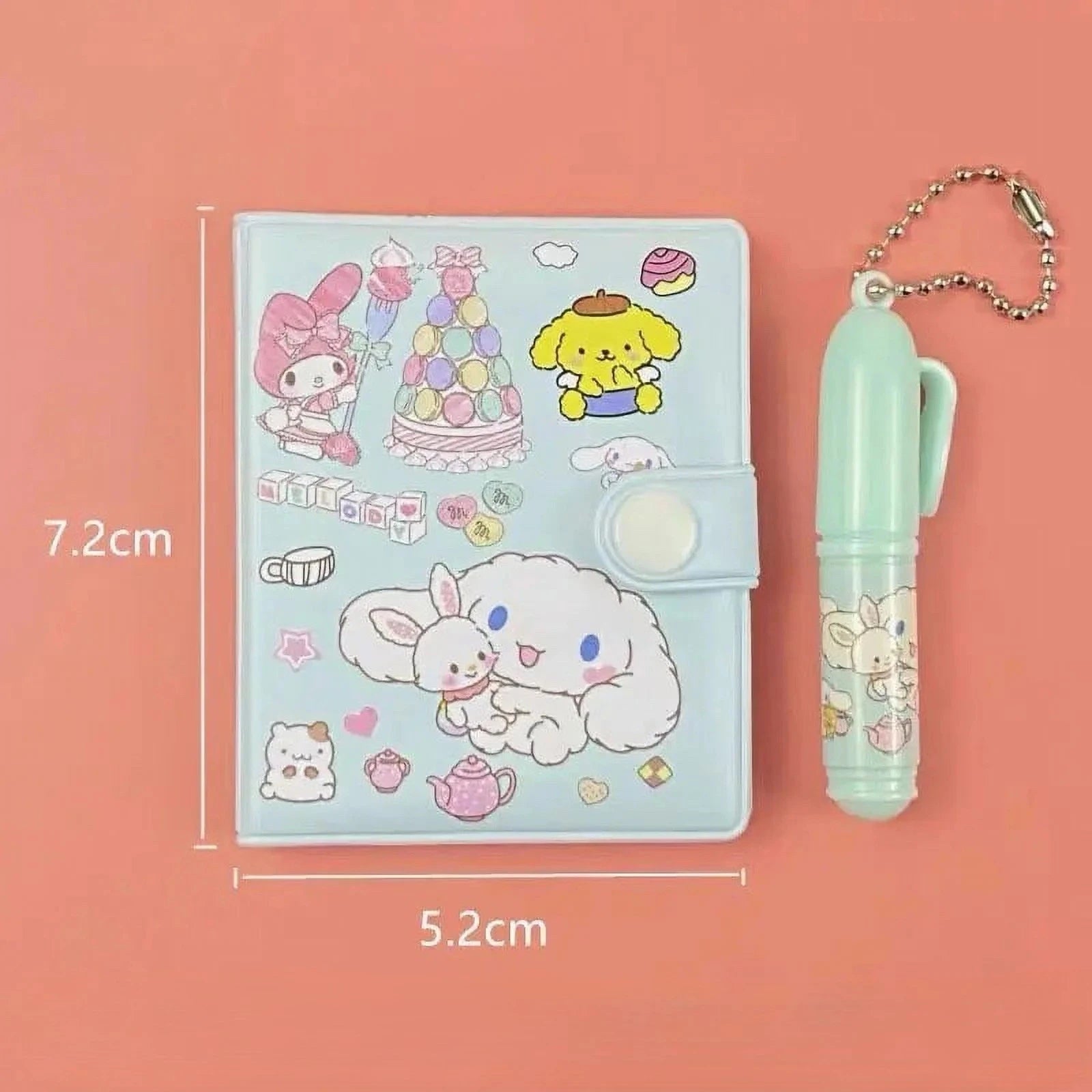 Cute Cartoon Mini Diary Notebook with Pen Set