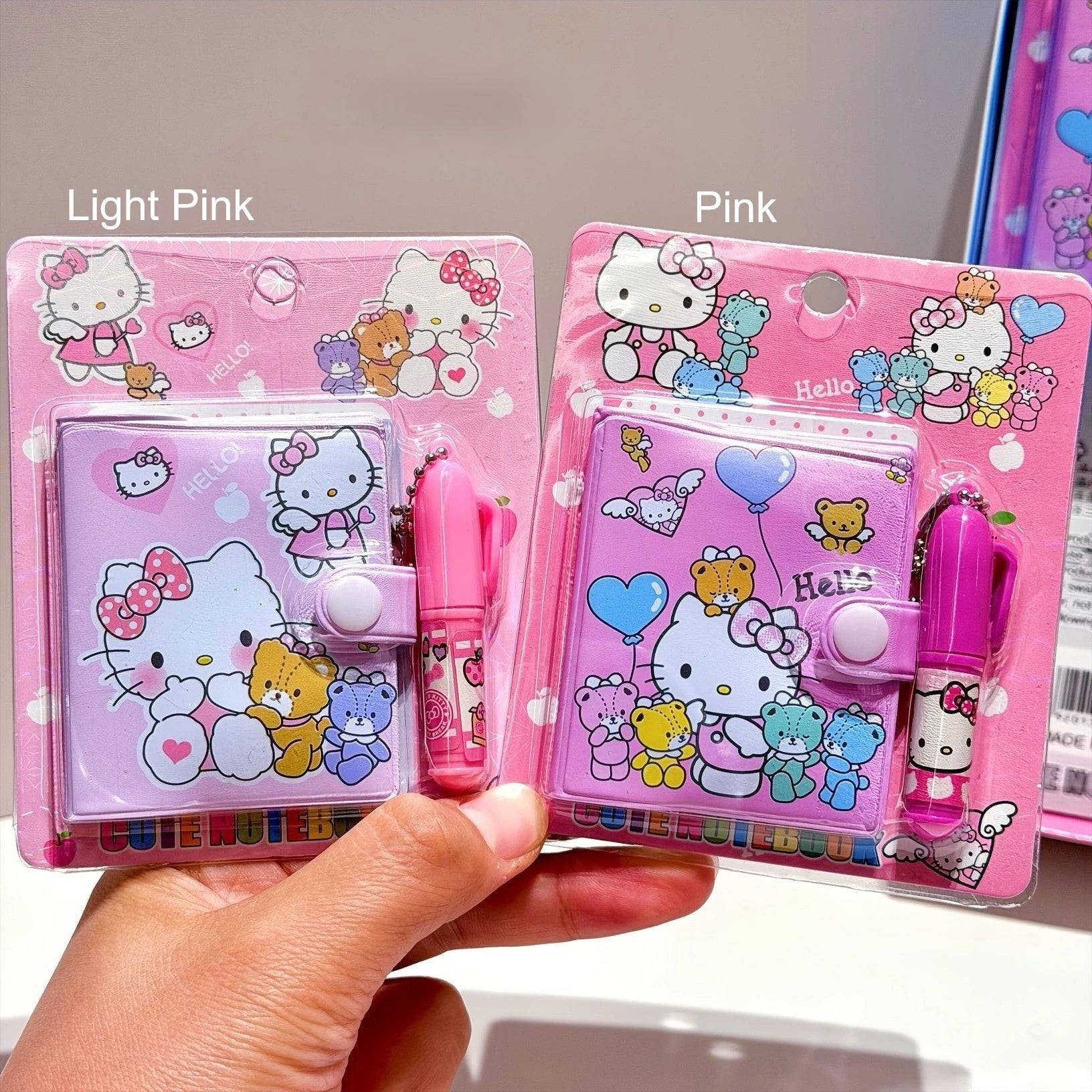 Cute Cartoon Mini Diary Notebook with Pen Set