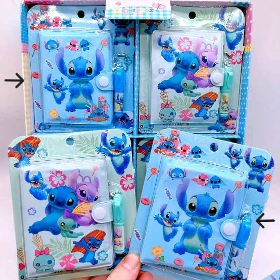 Cute Cartoon Mini Diary Notebook with Pen Set