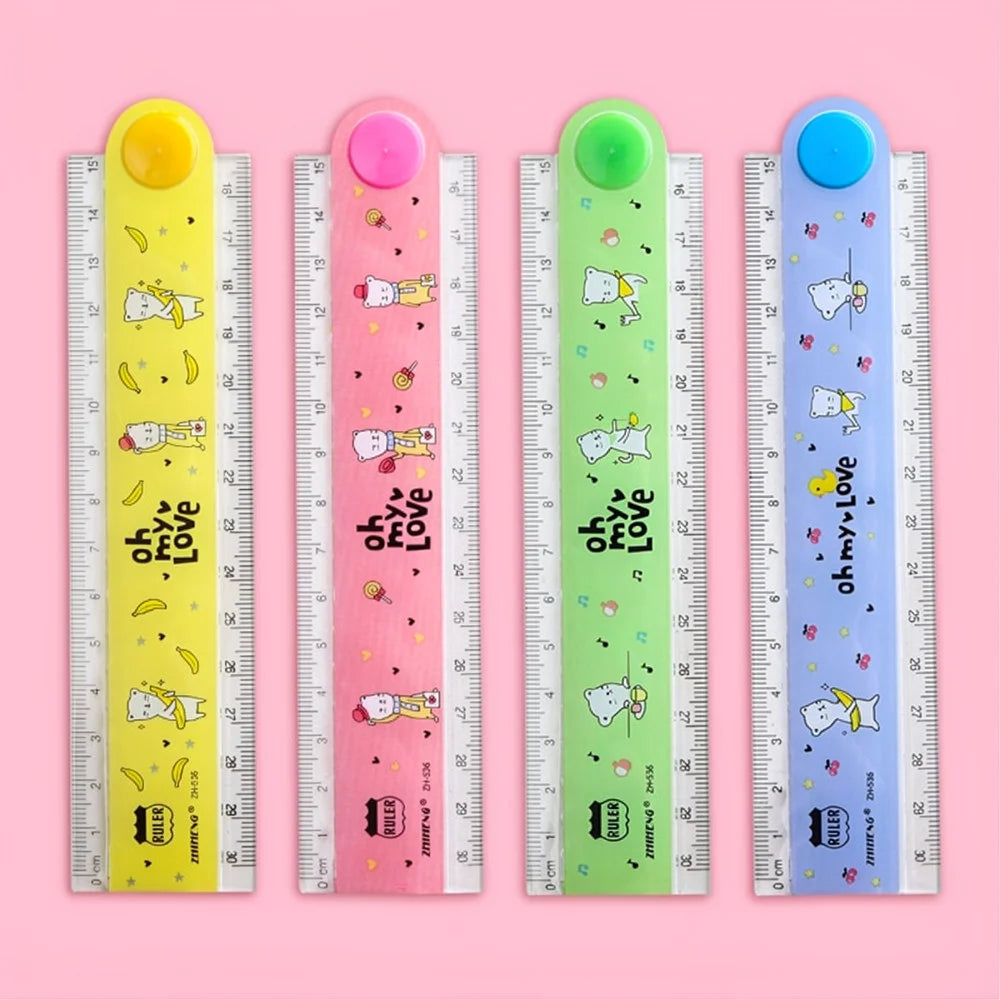 Unique Design 30cm Plastic Folding Ruler