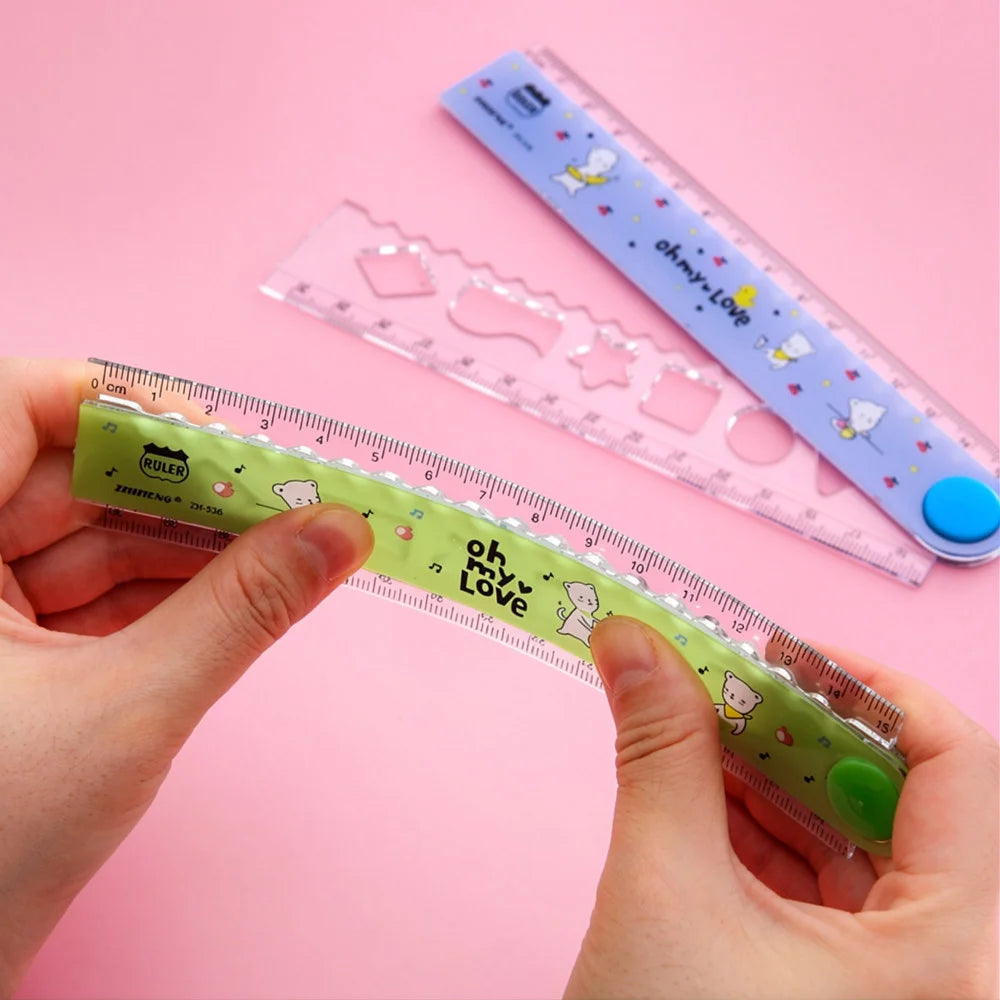 Unique Design 30cm Plastic Folding Ruler